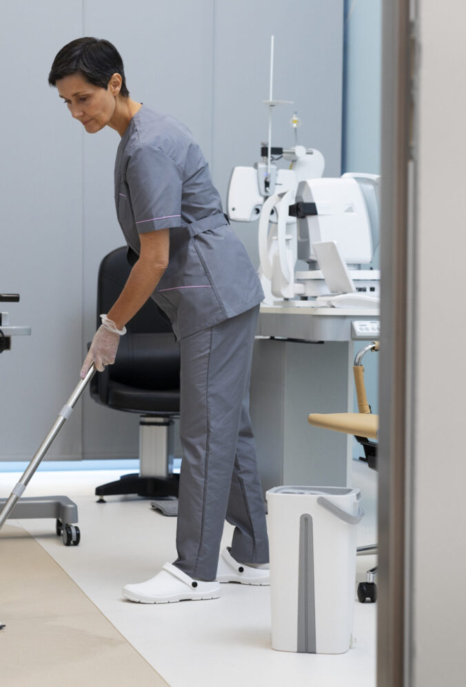 woman-cleaning-ophthalmologist-s-office